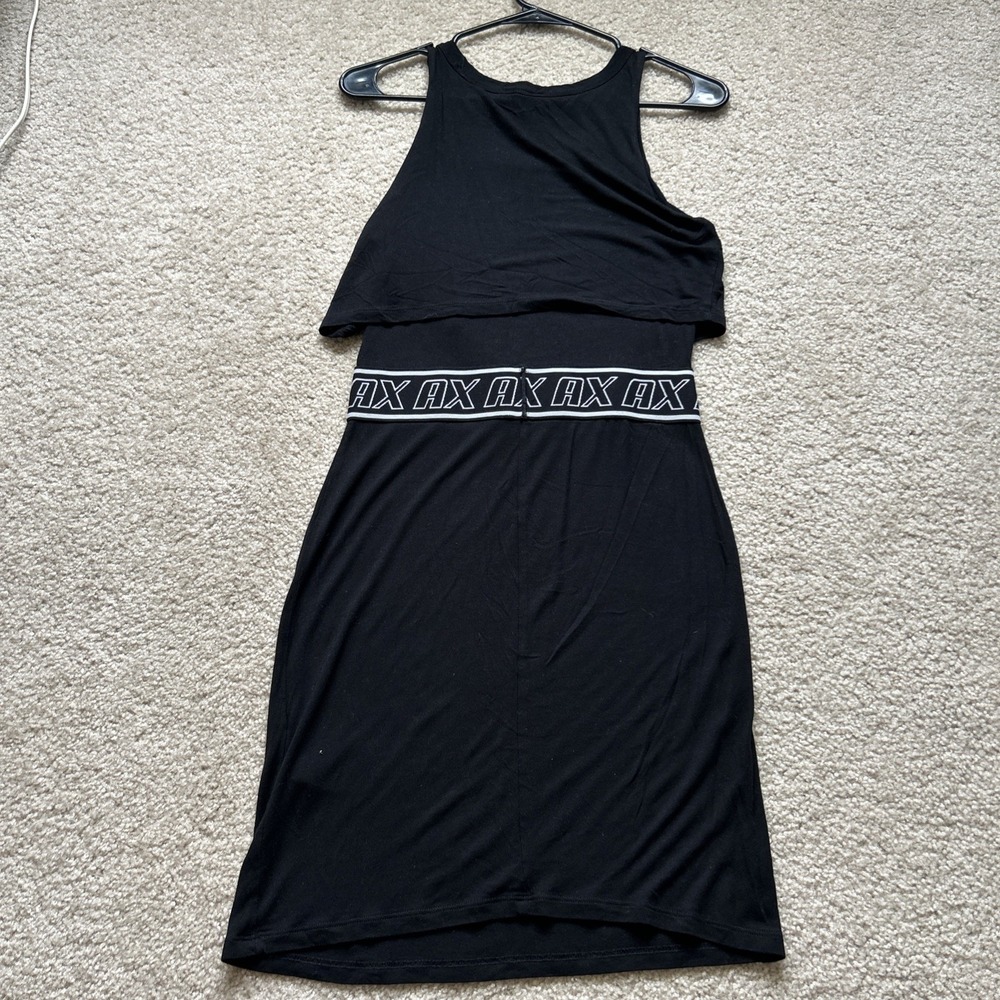🖤 Armani Exchange Black Midi Dress – Fit & Flare Tank Style (Size S) 🖤 - Picture 10 of 10